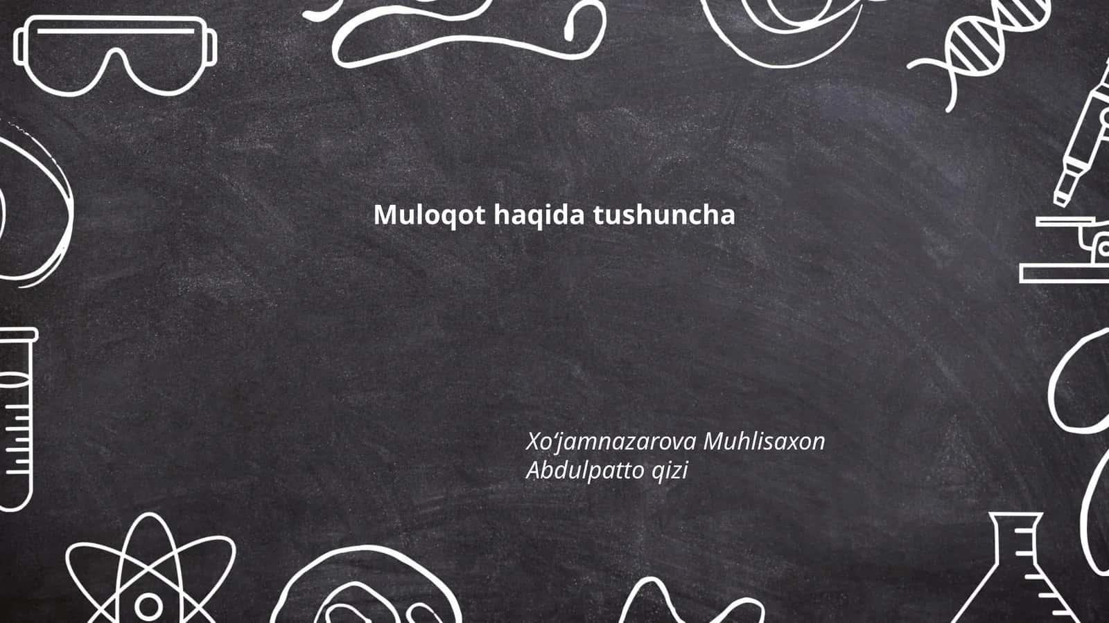 Muloqot turlari 1