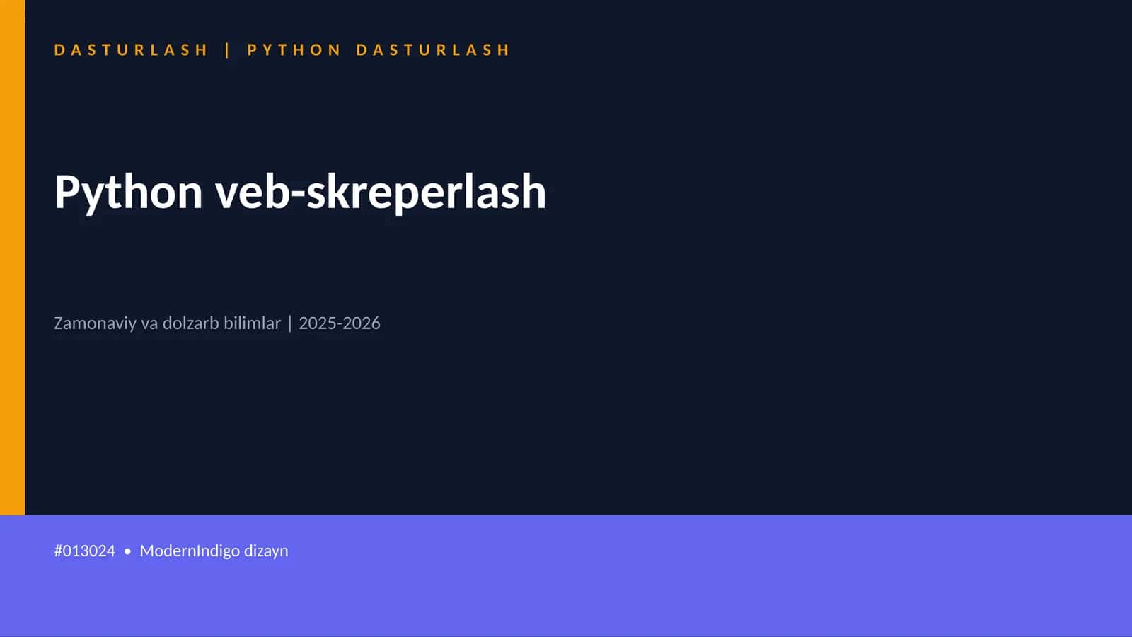 PYTHON DASTURLASH 1