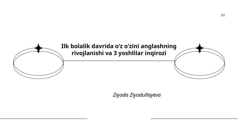 Ilk bolalik davrida o‘z o‘zini anglashning rivojlanishi va 3 yoshlilar inqirozi 1