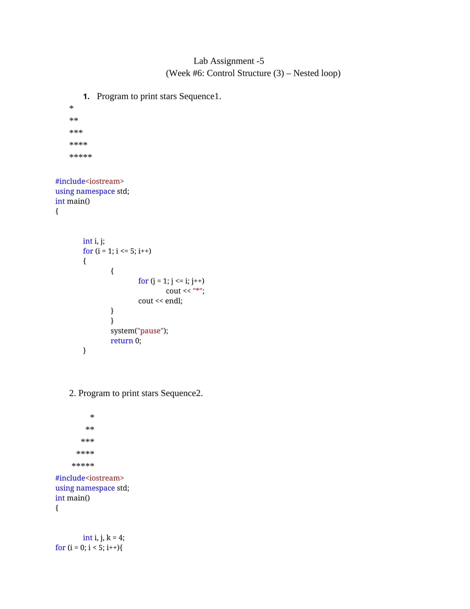 Star Printing Programs 1