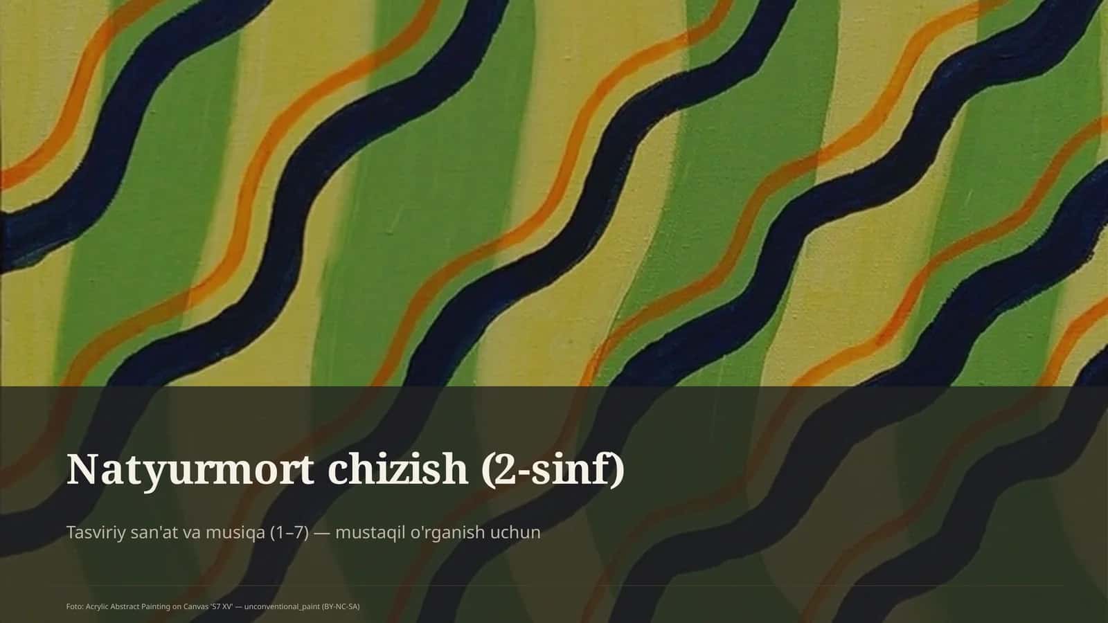 Natyurmort chizish (2-sinf) 1
