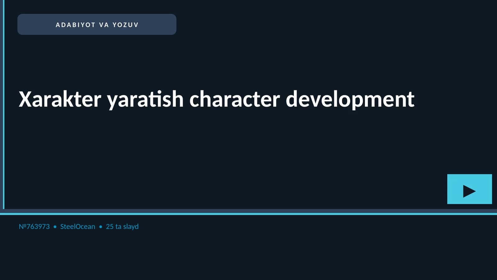 ADABIYOT VA YOZUV 1