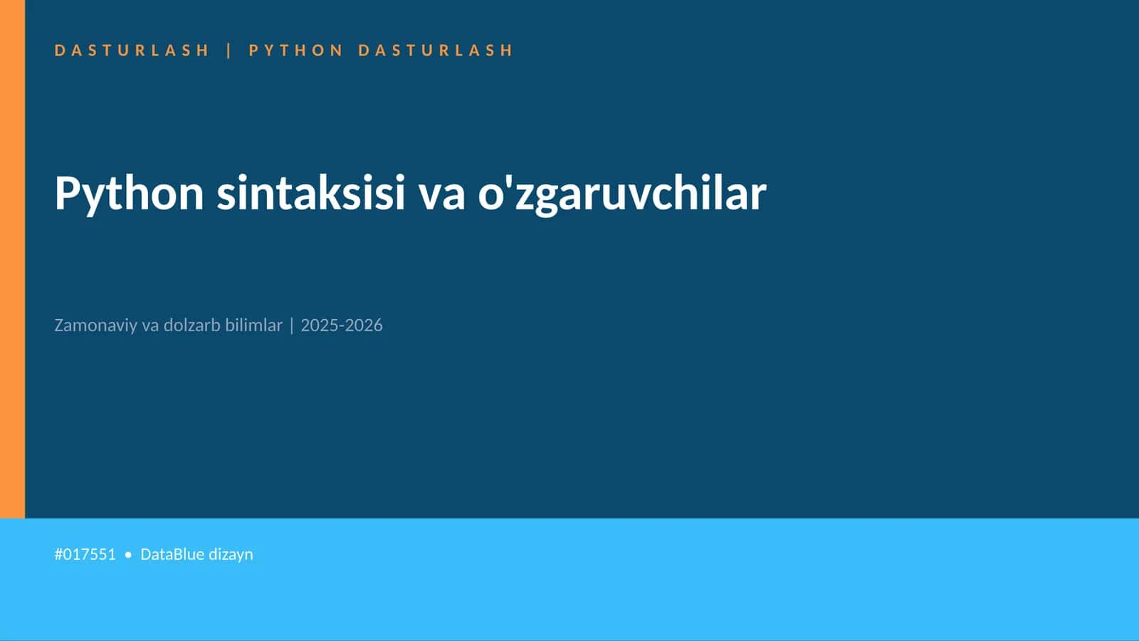 DASTURLASH | PYTHON DASTURLASH 1