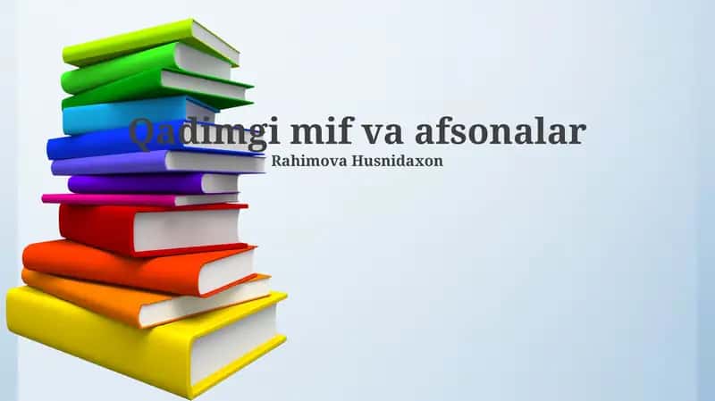 Qadimgi mif va afsonalar 1