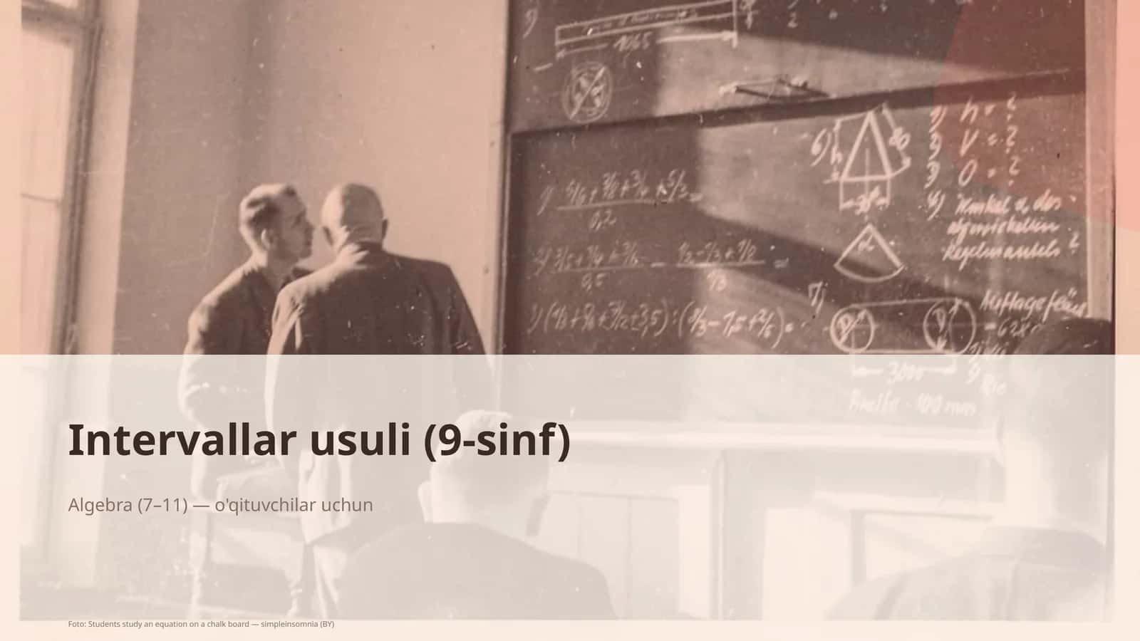 Intervallar usuli (9-sinf) 1
