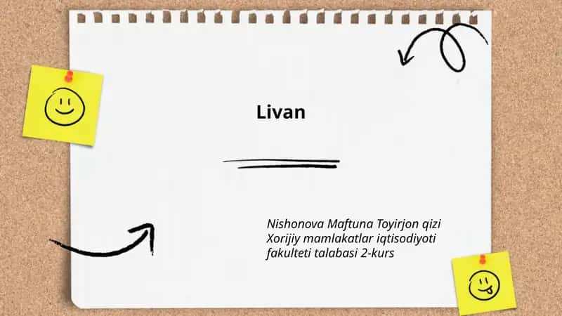 Livanning tarixi 1