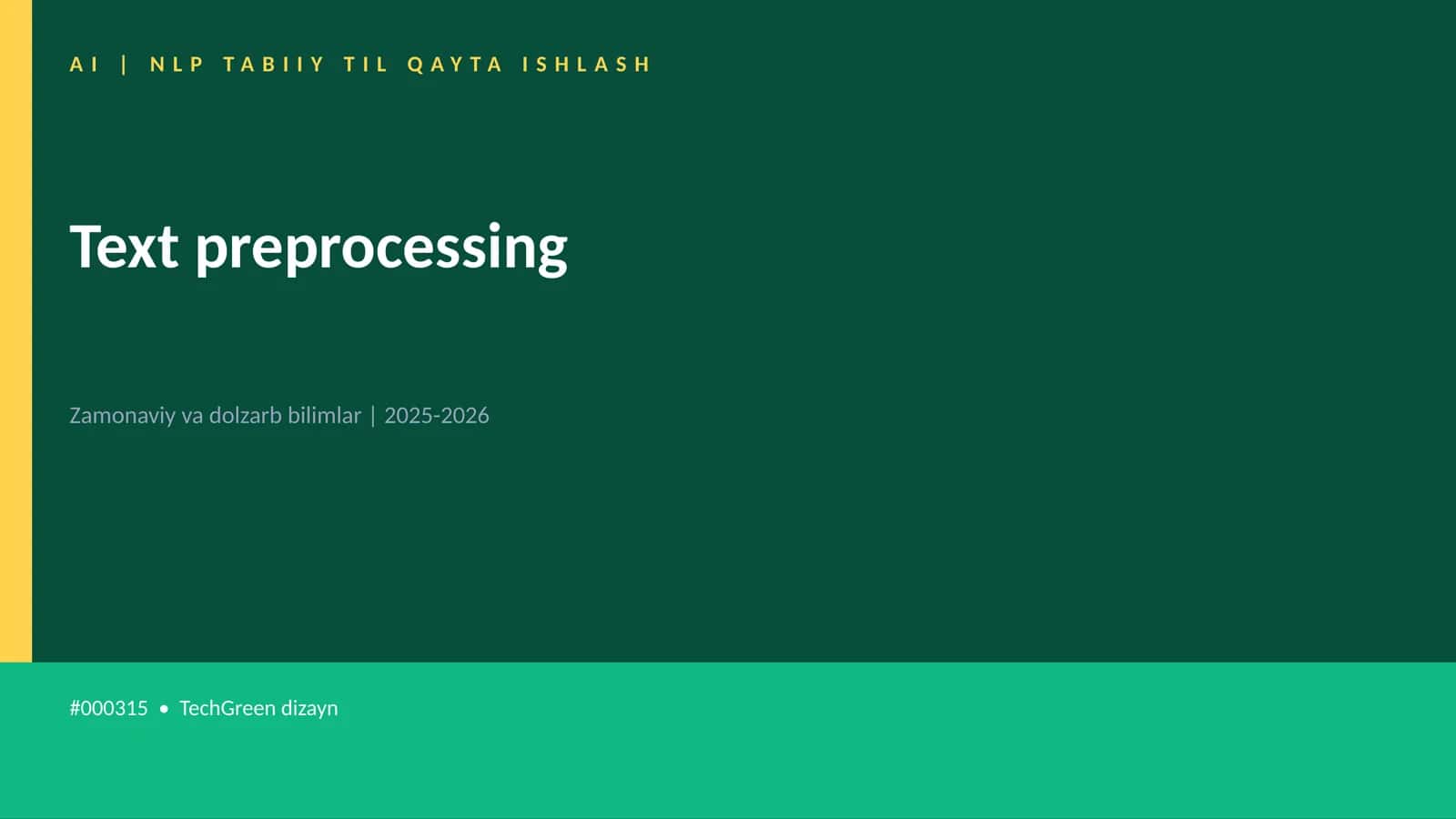 Text preprocessing 1