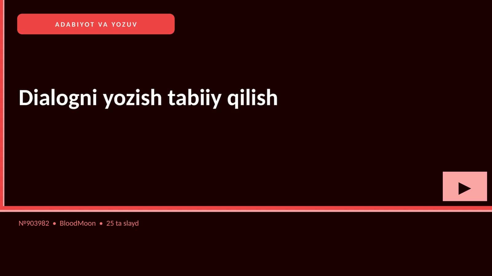 Adabiyot va yozuv 1