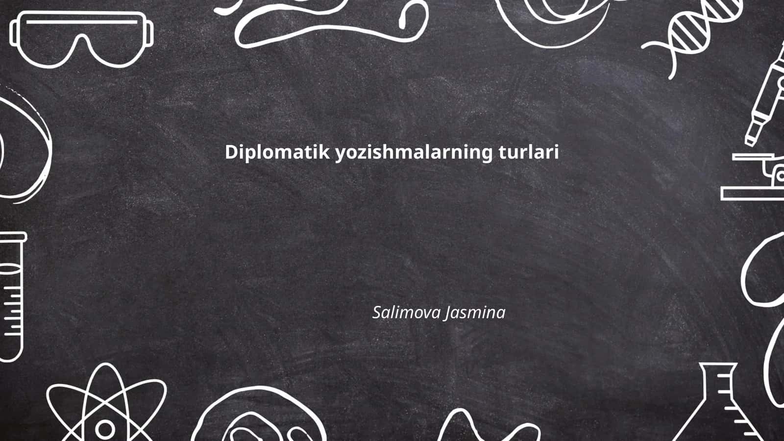 Diplomatik yozishmalarning turlari 1