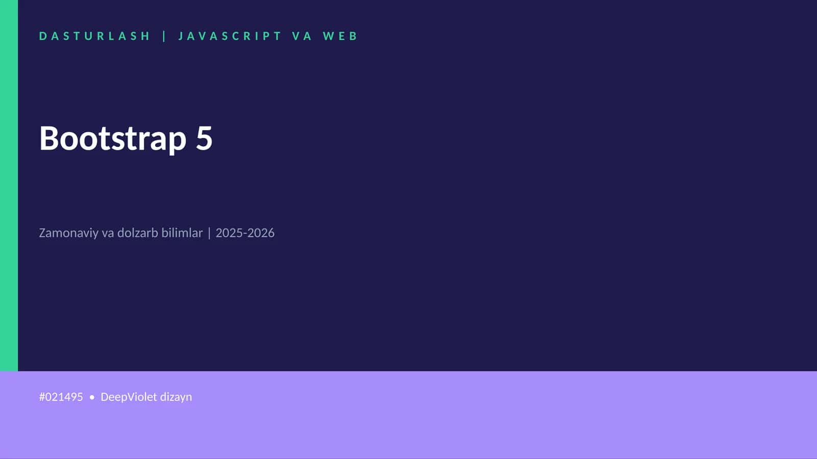 Bootstrap 5 1