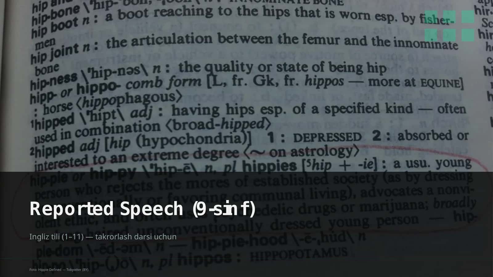 Reported Speech (9-sinf) 1