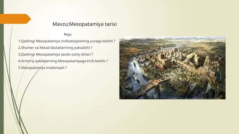 Mesopatamiya tarixi 1