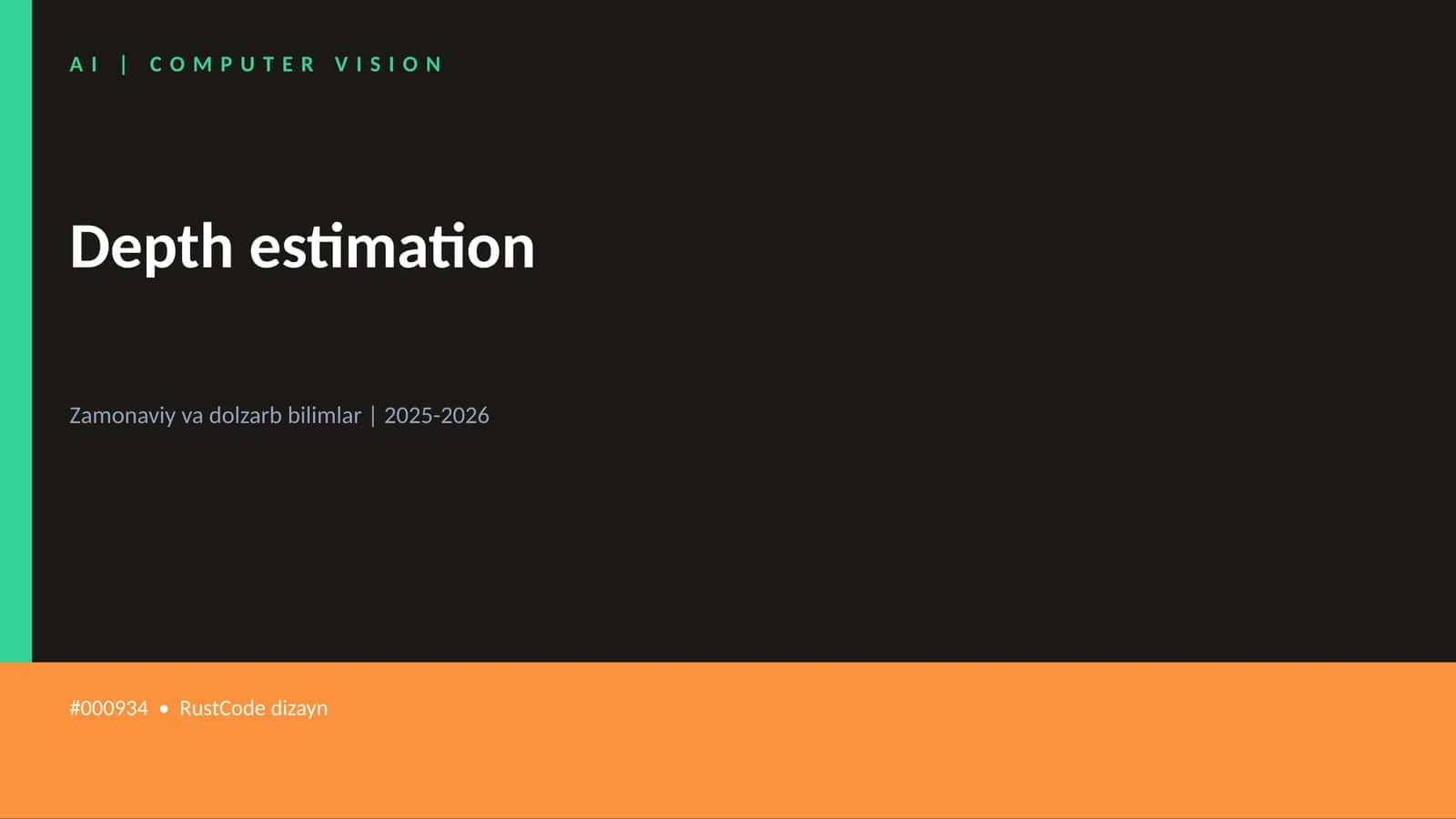 Depth estimation 1