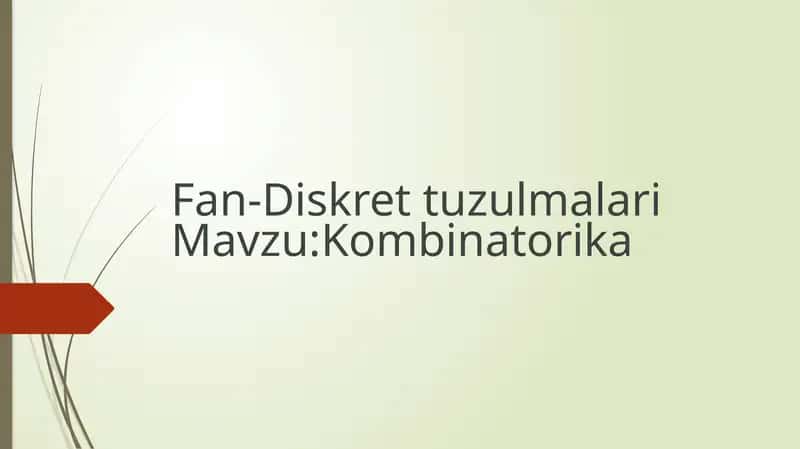Kambinatorika 1