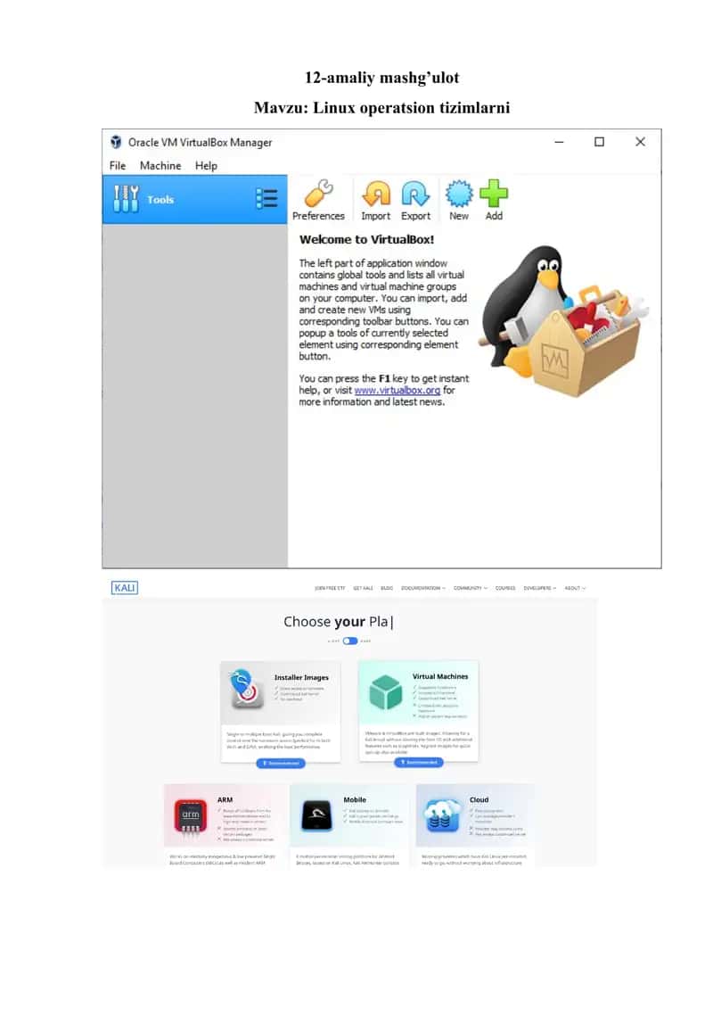 Linux operatsion tizimlarni 1