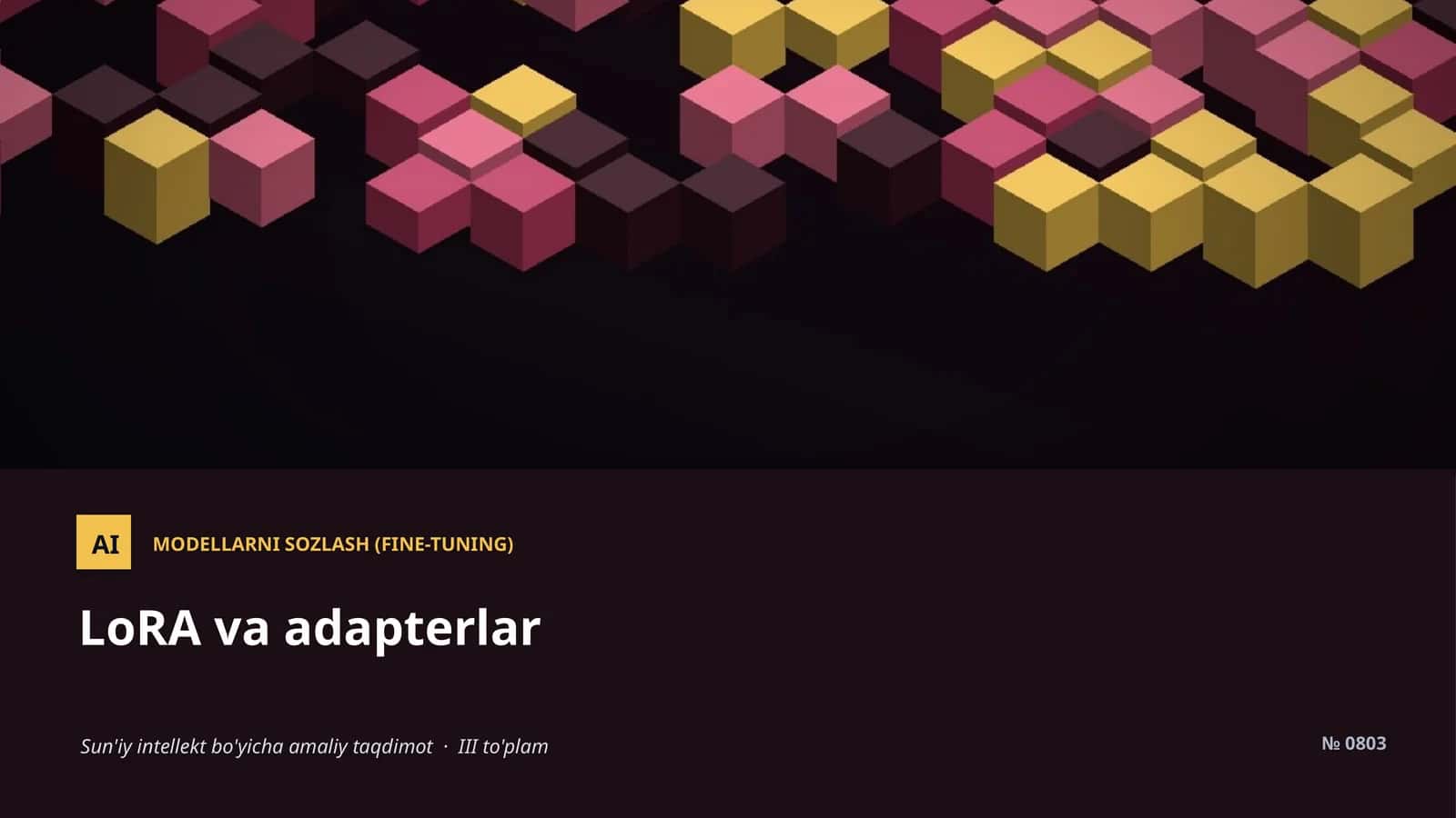 MODELLARNI SOZLASH (FINE-TUNING) 1
