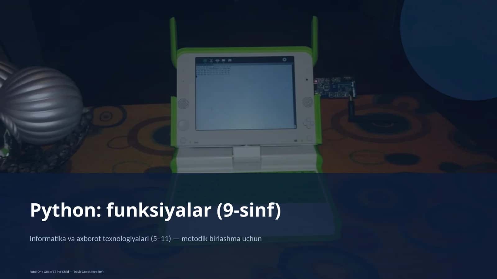 Python: funksiyalar (9-sinf) 1