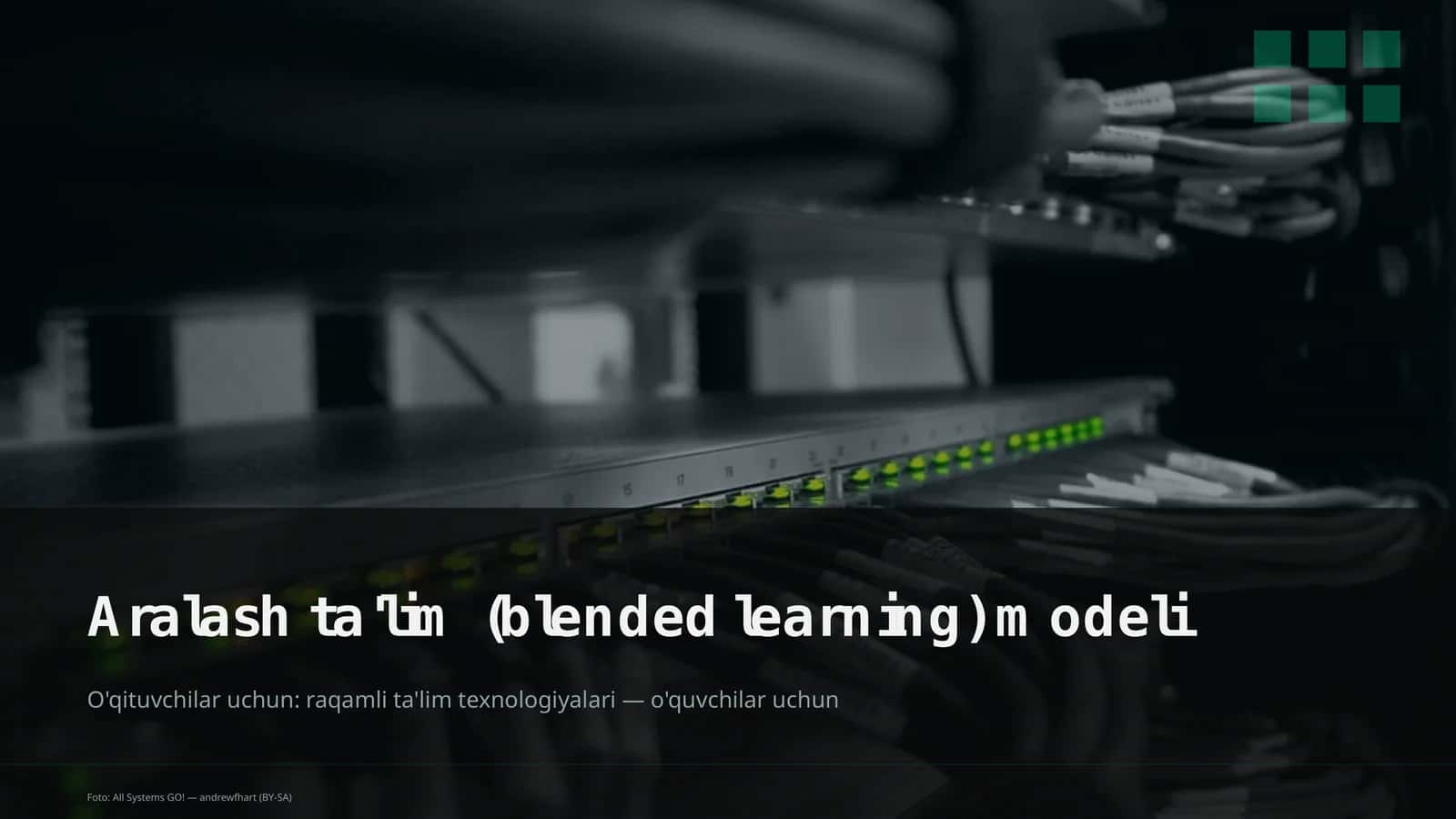 Aralash ta'lim (blended learning) modeli 1