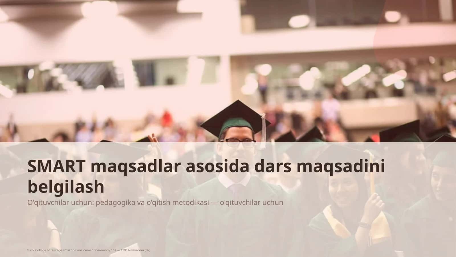 SMART maqsadlar asosida dars maqsadini belgilash 1