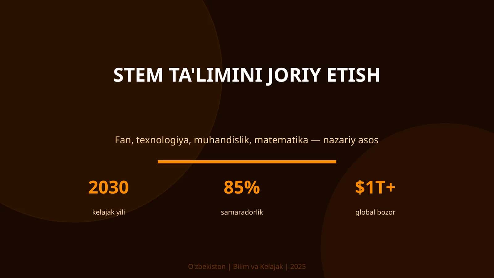 STEM TA'LIMINI JORIY ETISH 1