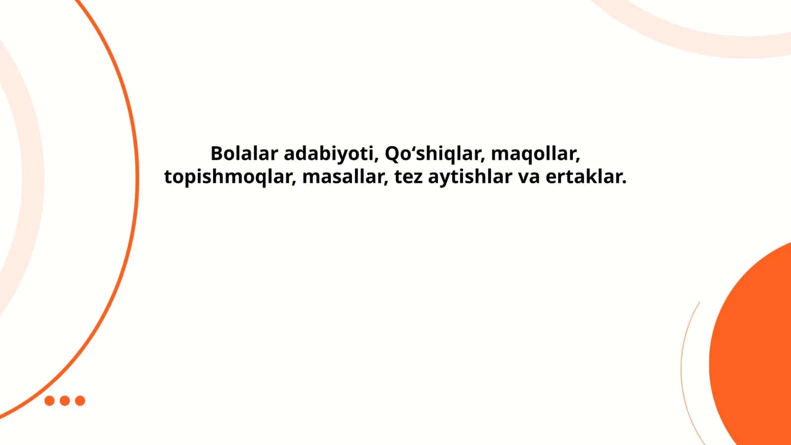Bolalar adabiyoti 1