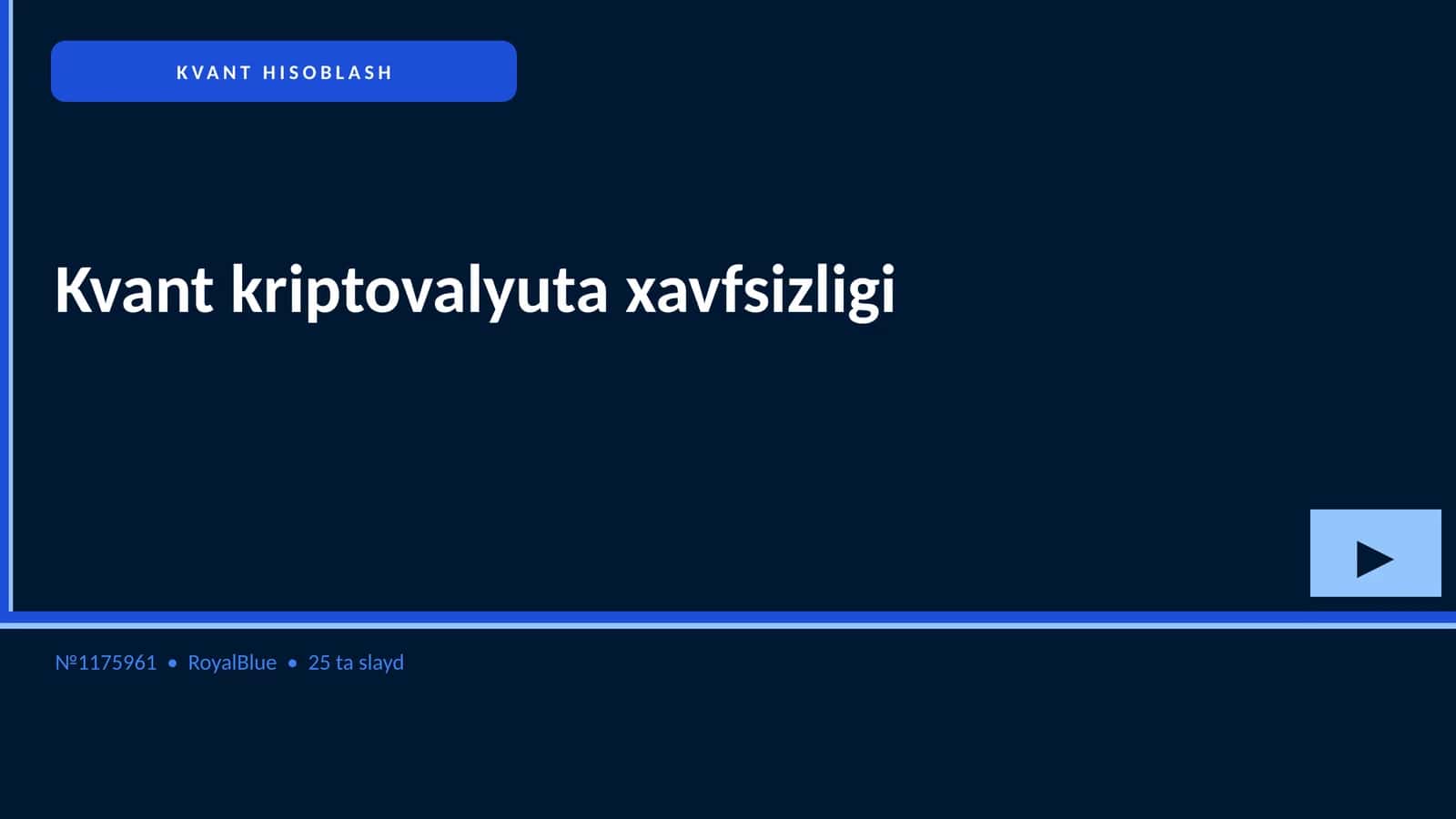 KVANT HISOBLASH 1