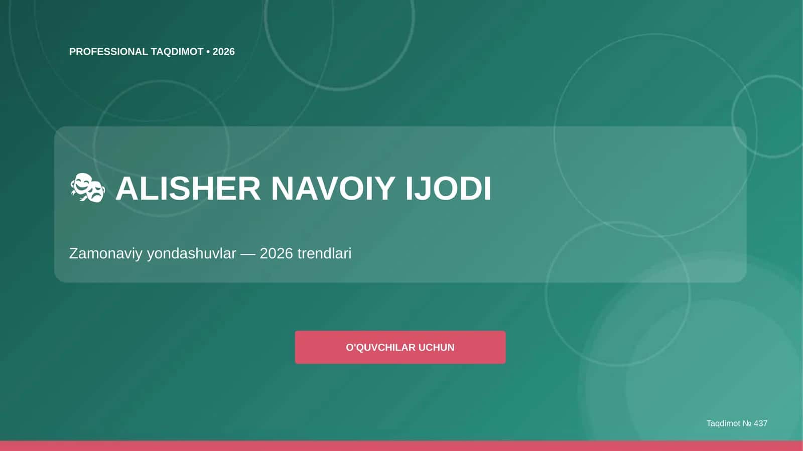 ALISHER NAVOIY IJODI 1