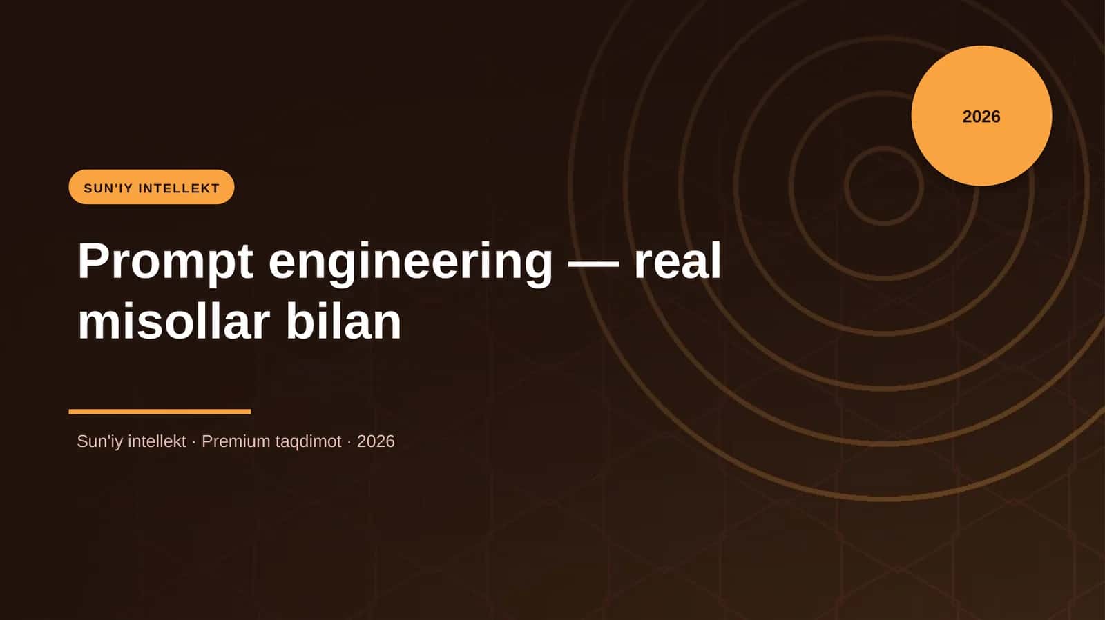 Prompt Engineering - Real Misollar bilan 1