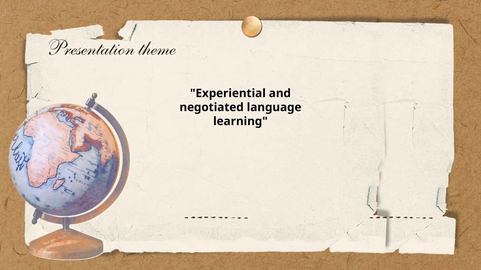 Experiential and negotiated language learning 1