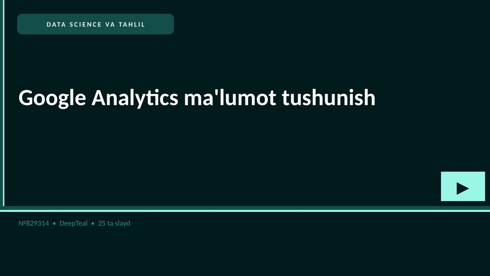 DATA SCIENCE VA TAHLIL 1
