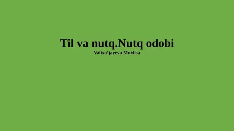 Nutq odobi 1