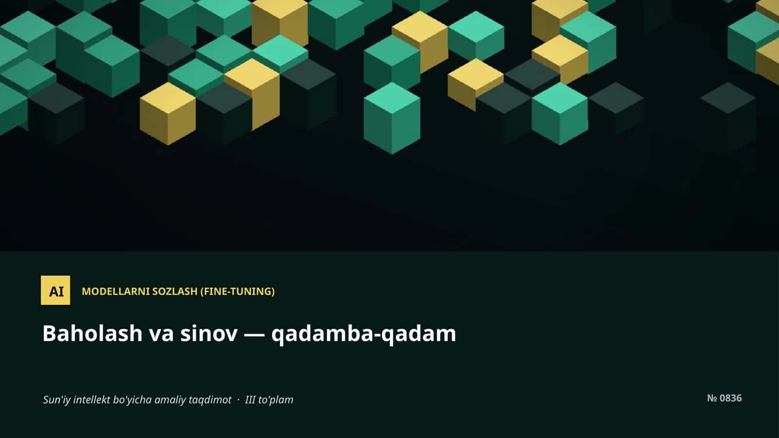 MODELLARNI SOZLASH (FINE-TUNING) 1