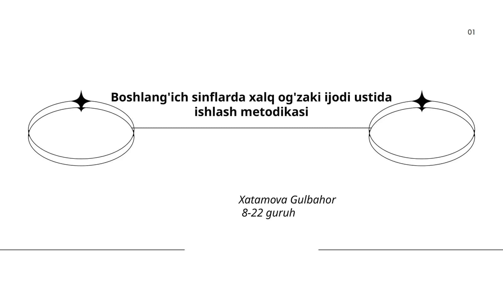Boshlang'ich sinflarda xalq og'zaki ijodi ustida ishlash metodikasi 1
