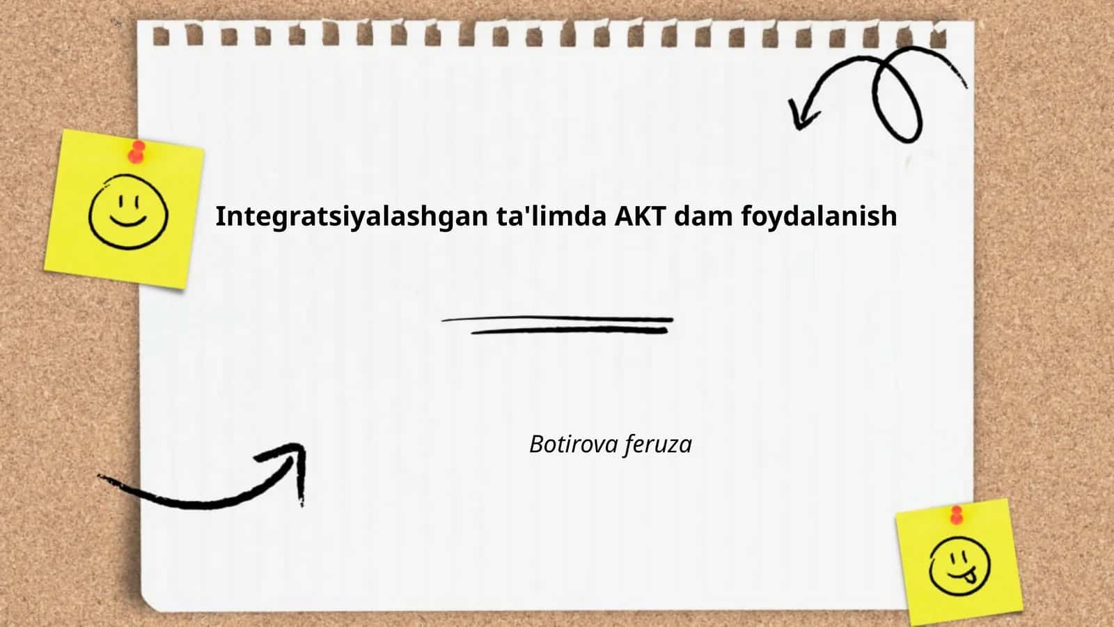 Integratsiyalashgan ta'limda AKT dam foydalanish 1