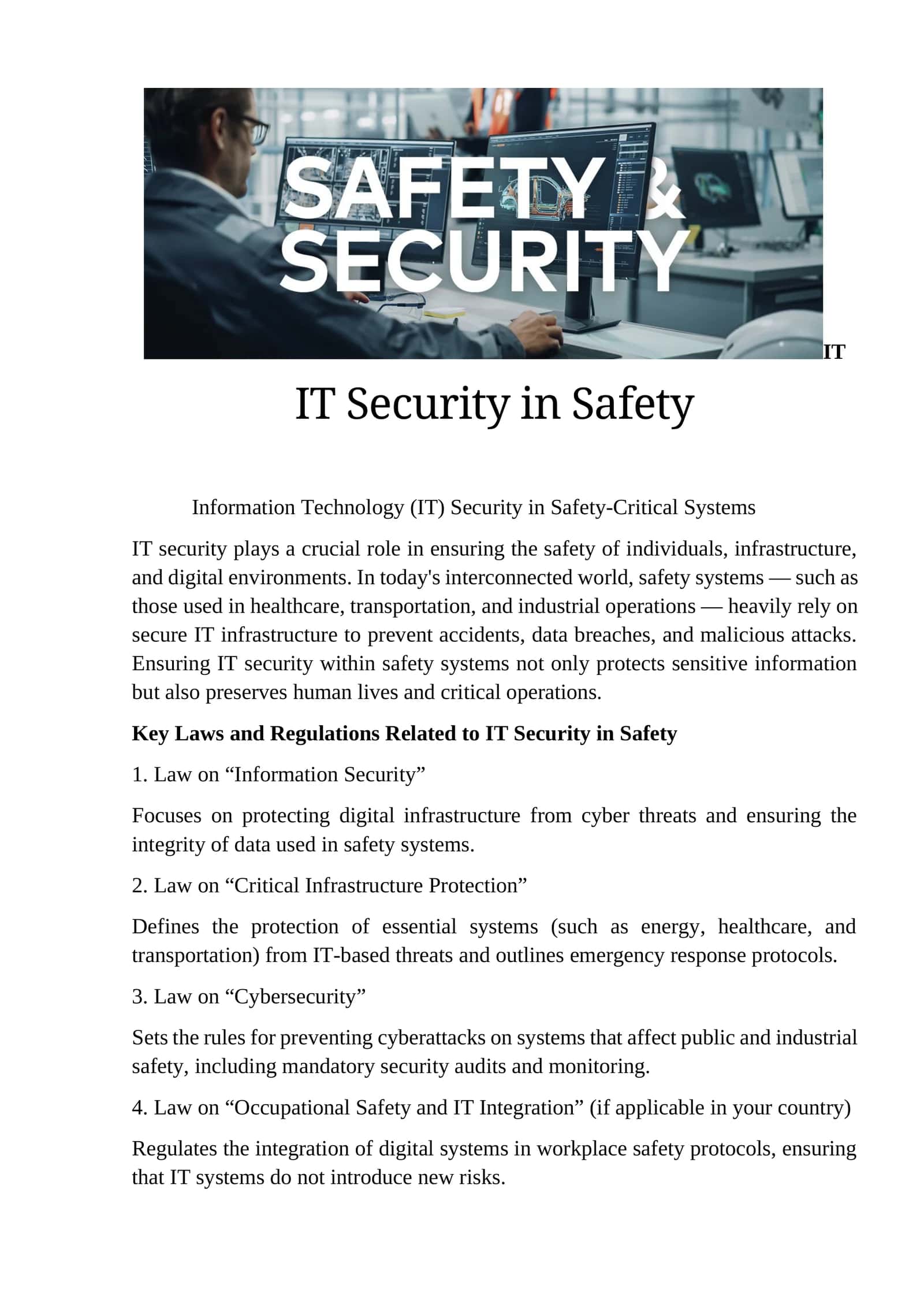 IT Security in Safety.self stady 1