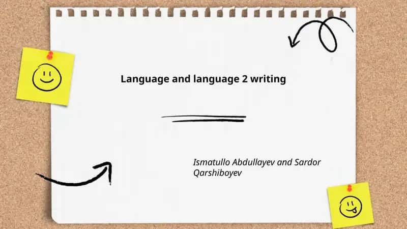 Language and Language 2 writing 1