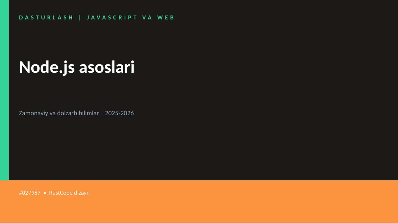 Node.js asoslari 1