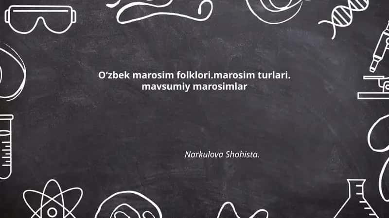 Oʻzbek marosim folklori 1