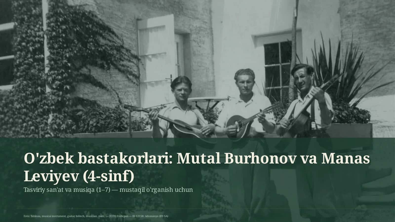 Tasviriy san'at va musiqa (1–7) 1