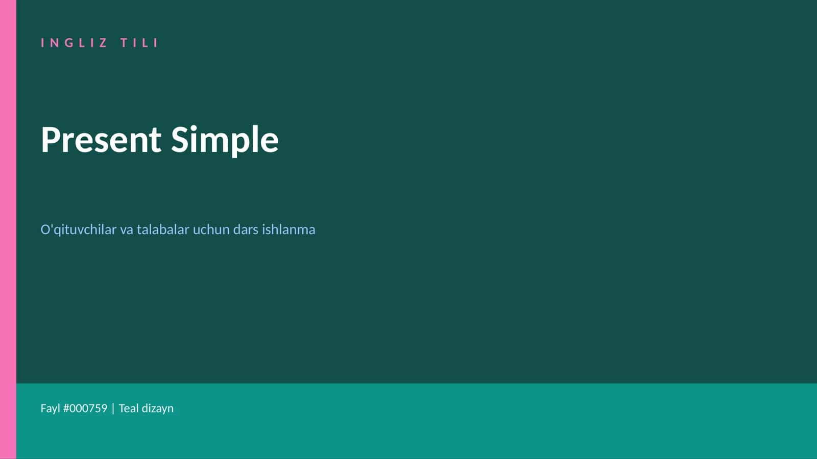 Present Simple 1
