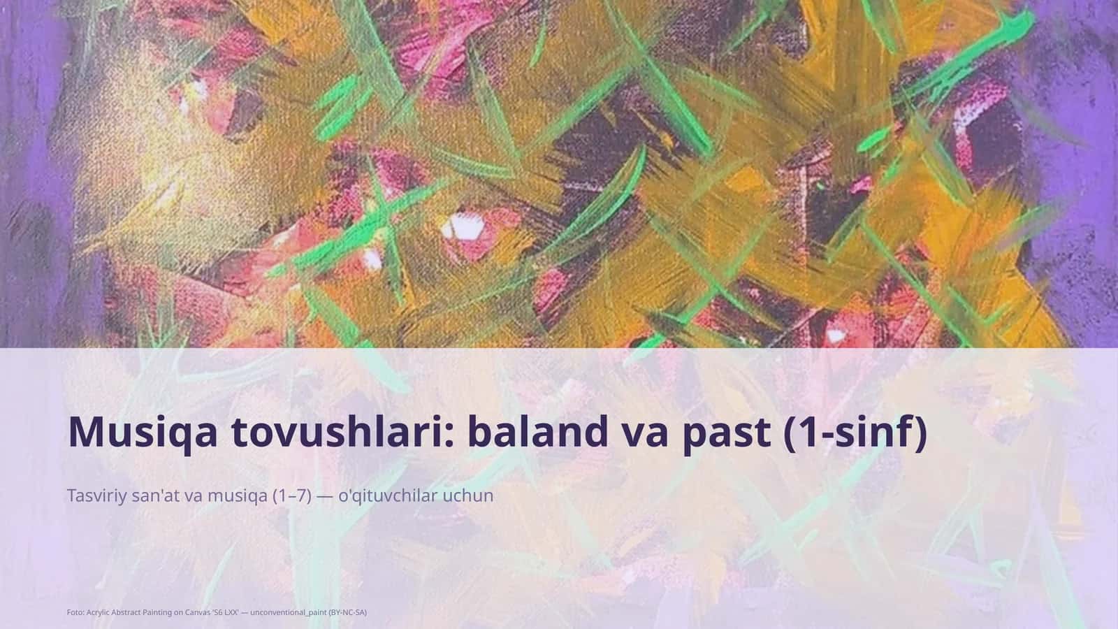 Tasviriy san'at va musiqa (1–7) 1