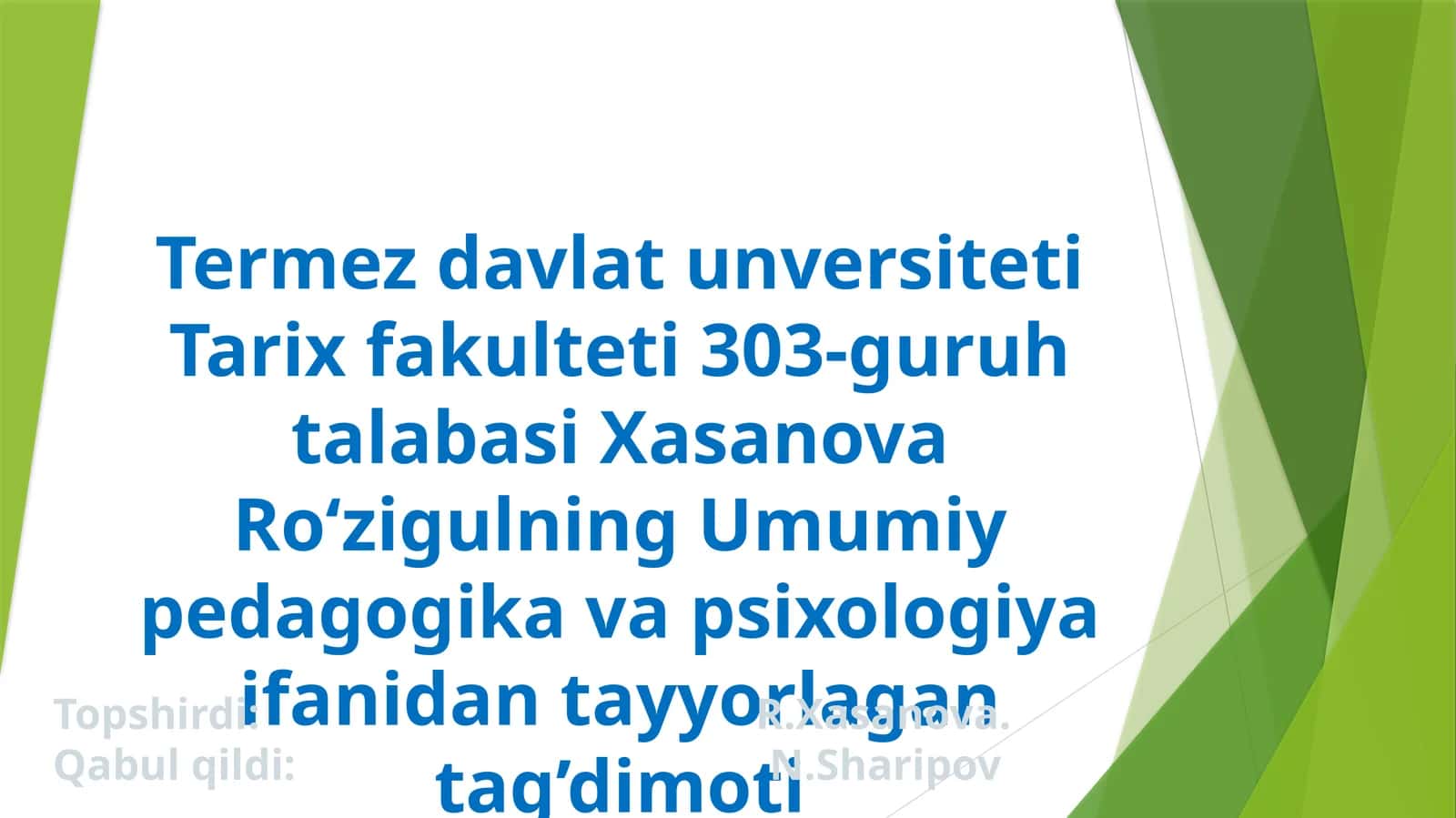 Umumi vа maxsus metodlar 1