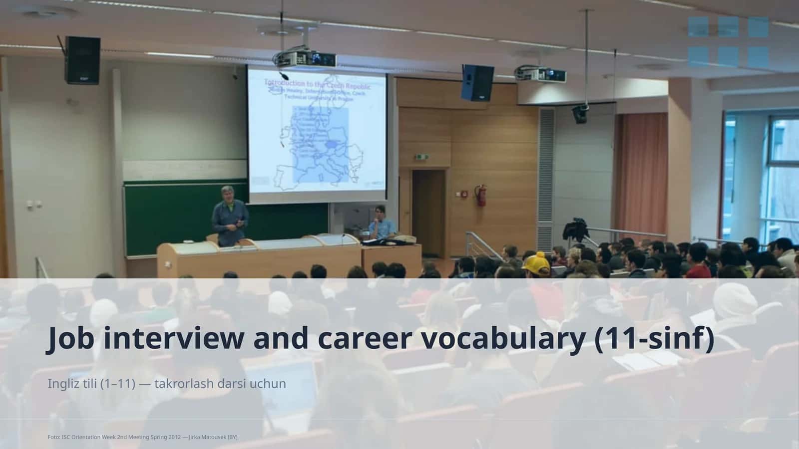 Job interview and career vocabulary (11-sinf) 1