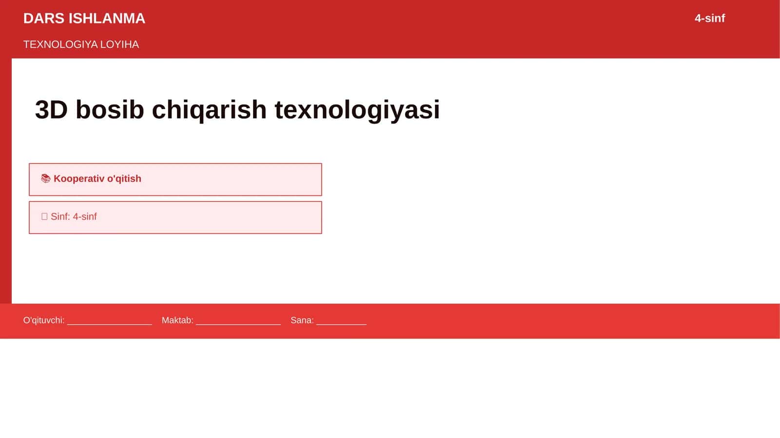 TEXNOLOGIYA LOYIHA 1