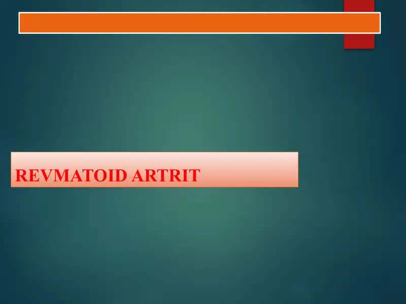 Revmatoid artrit 1