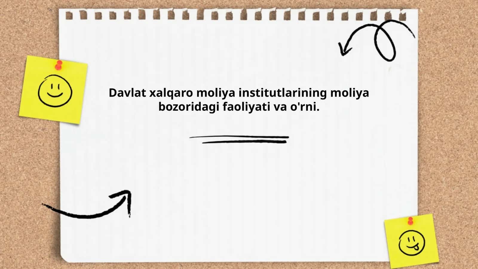 Davlat xalqaro moliya institutlarining moliya bozoridagi faoliyati va o'rni 1