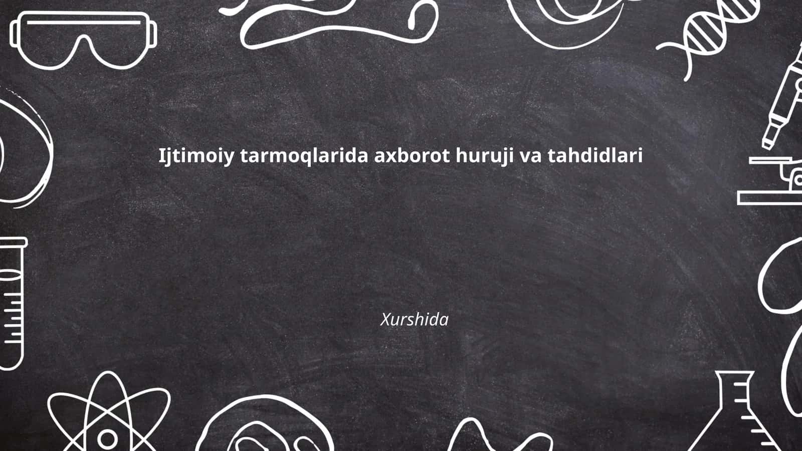 Ijtimoiy tarmoqlarida axborot huruji va tahdidlari 1
