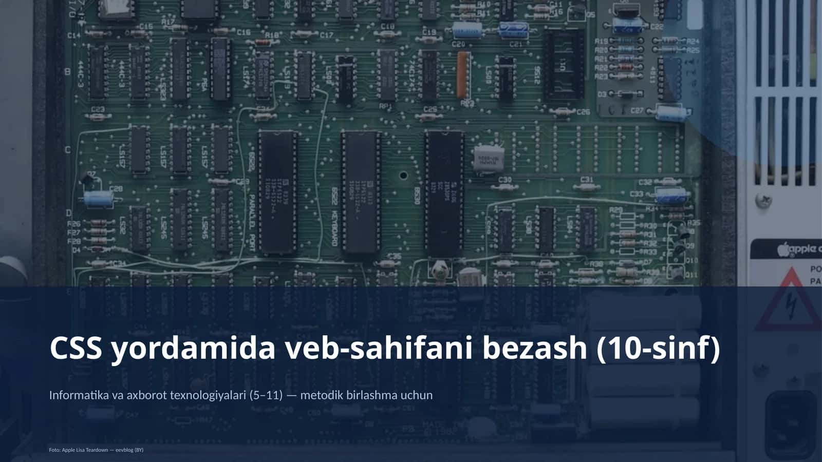 Informatika va axborot texnologiyalari (5– 11) — metodik birlashma uchun 1