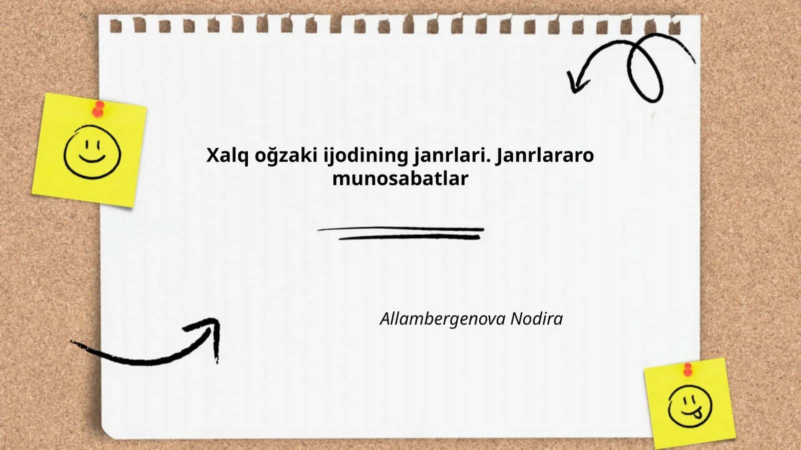 Xalq oğzaki ijodining janrlari 1