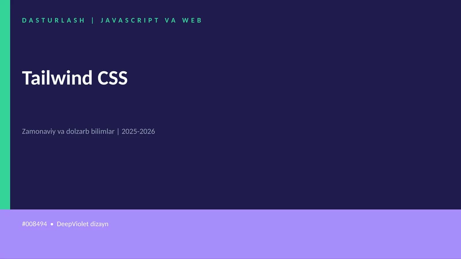 Tailwind CSS 1